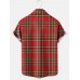 Classic Plaid Casual Short Sleeve Shirt