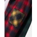 Mens Patchwork Plaid Warm Fleece Lined Long Sleeve Hooded Jacket